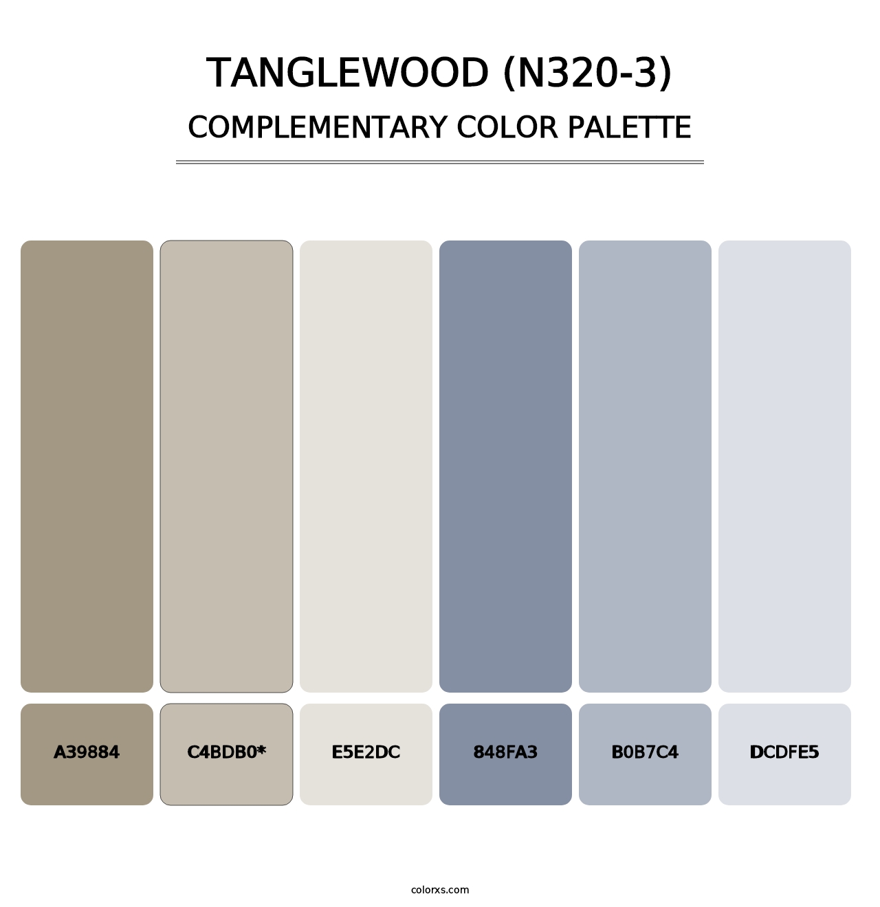 Tanglewood (N320-3) - Complementary Color Palette