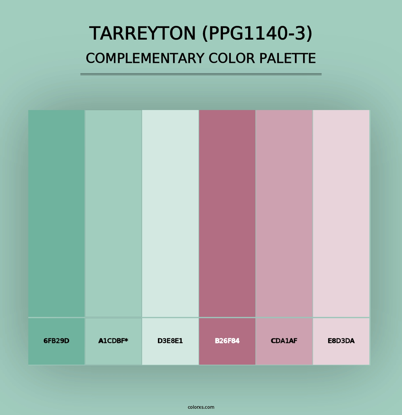 Tarreyton (PPG1140-3) - Complementary Color Palette