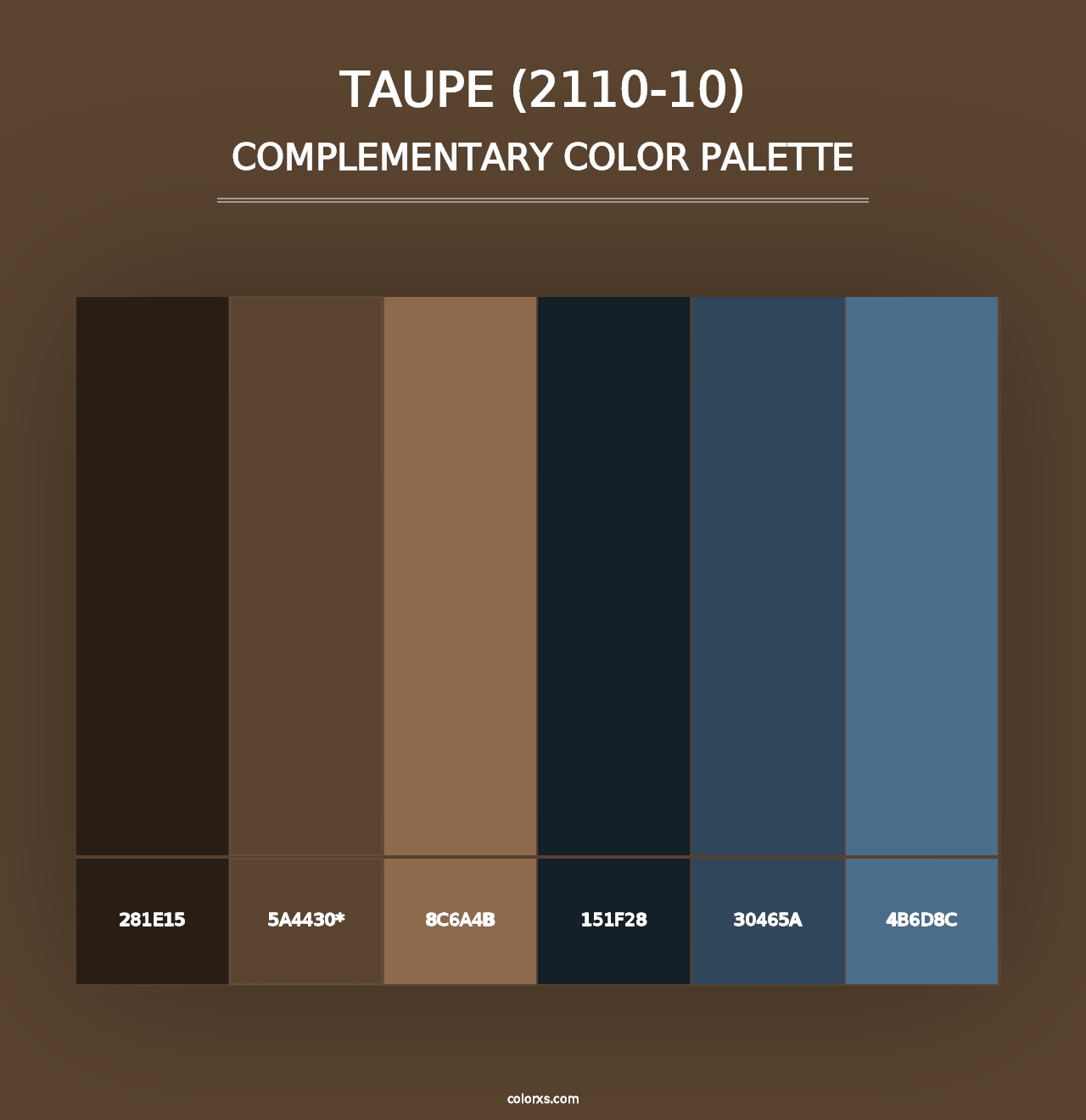 Taupe (2110-10) - Complementary Color Palette