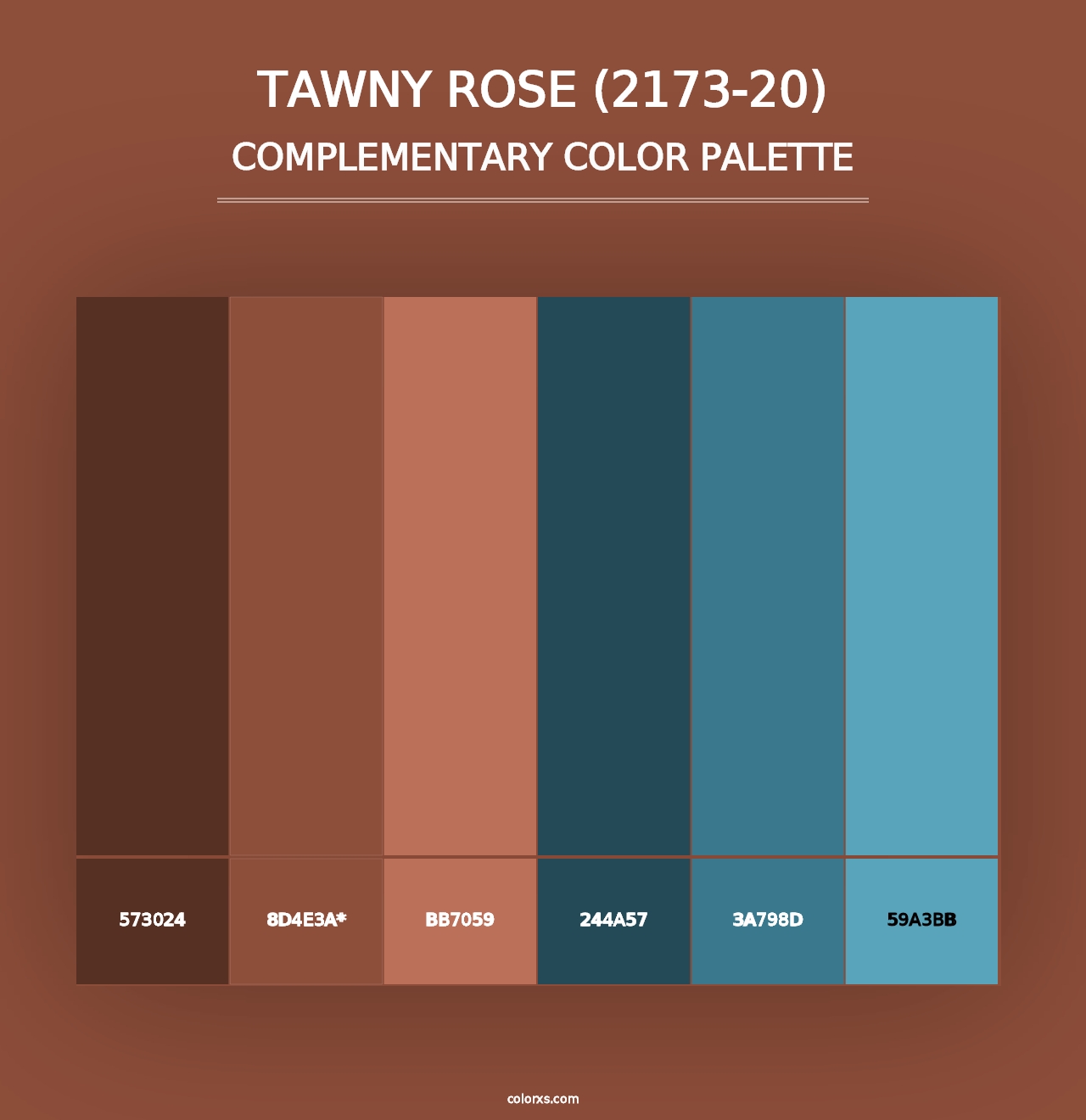 Tawny Rose (2173-20) - Complementary Color Palette