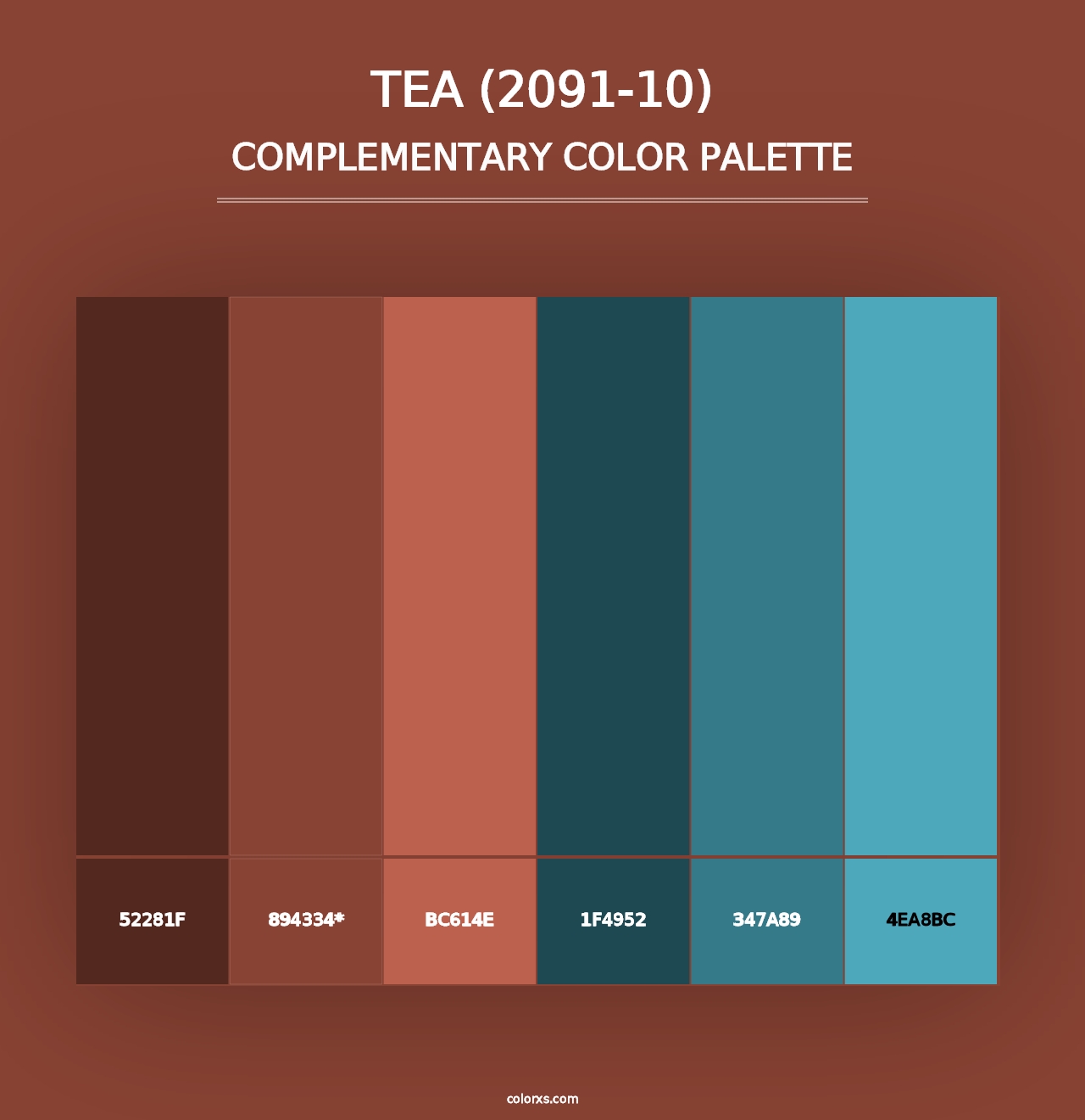 Tea (2091-10) - Complementary Color Palette