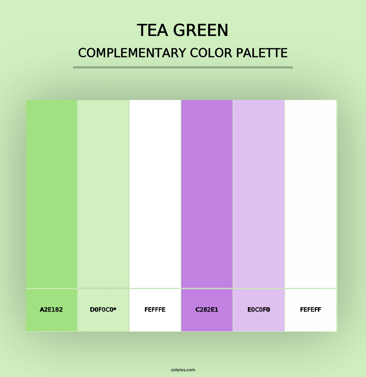 Tea Green - Complementary Color Palette