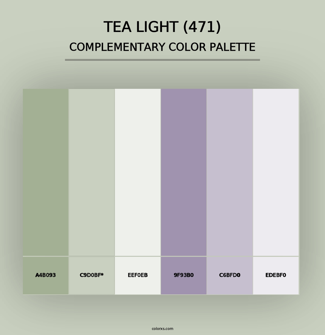 Tea Light (471) - Complementary Color Palette