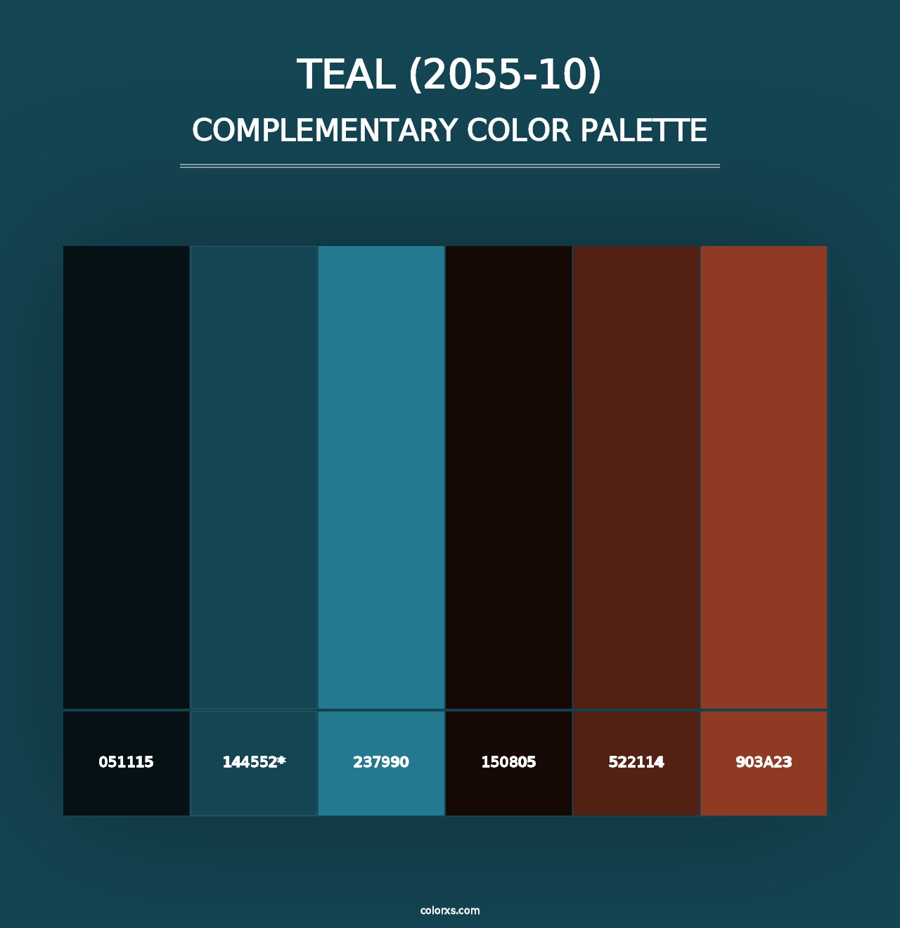 Teal (2055-10) - Complementary Color Palette