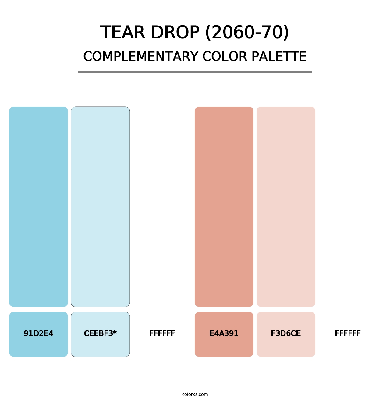 Tear Drop (2060-70) - Complementary Color Palette