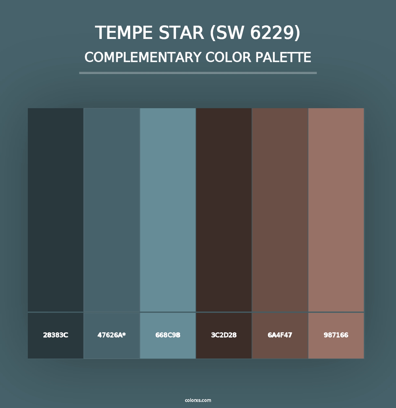 Tempe Star (SW 6229) - Complementary Color Palette