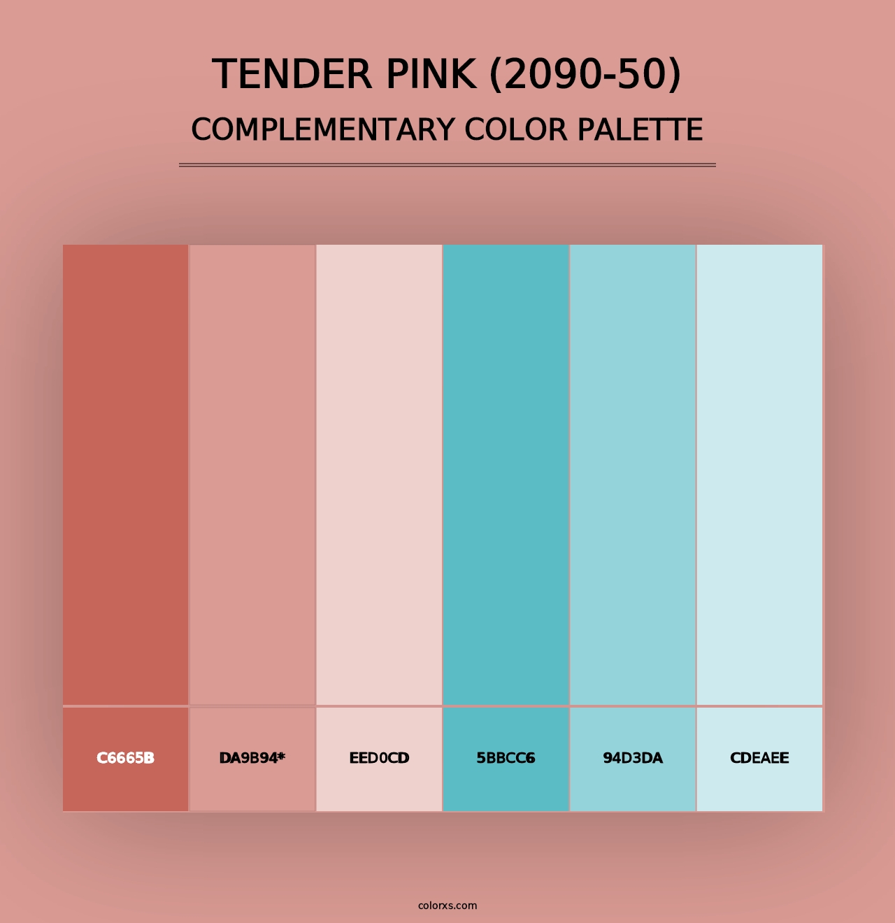 Tender Pink (2090-50) - Complementary Color Palette