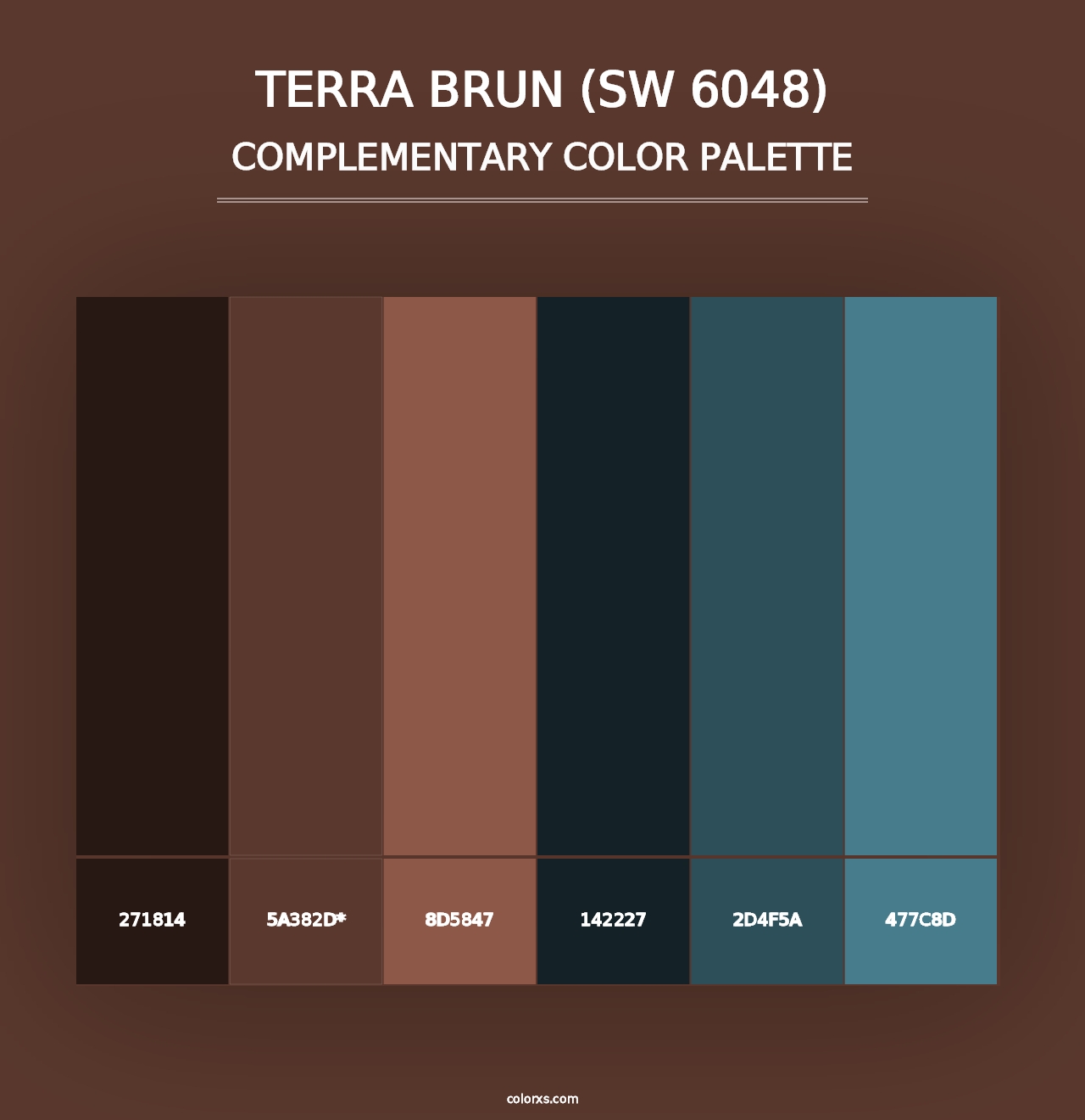 Terra Brun (SW 6048) - Complementary Color Palette