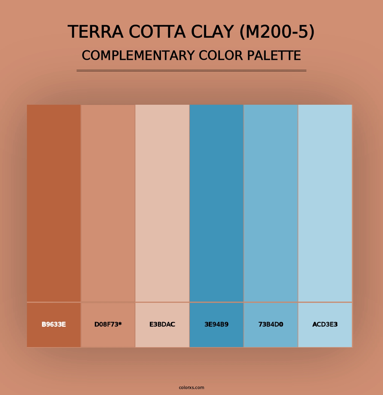 Terra Cotta Clay (M200-5) - Complementary Color Palette