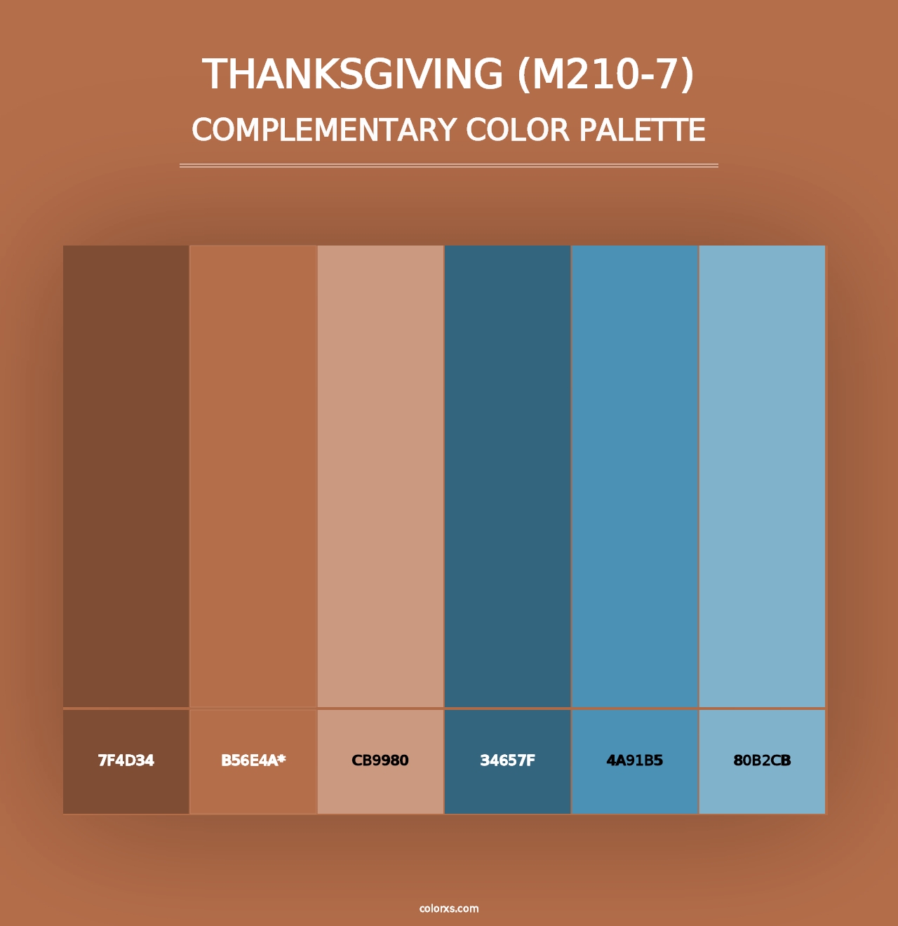 Thanksgiving (M210-7) - Complementary Color Palette