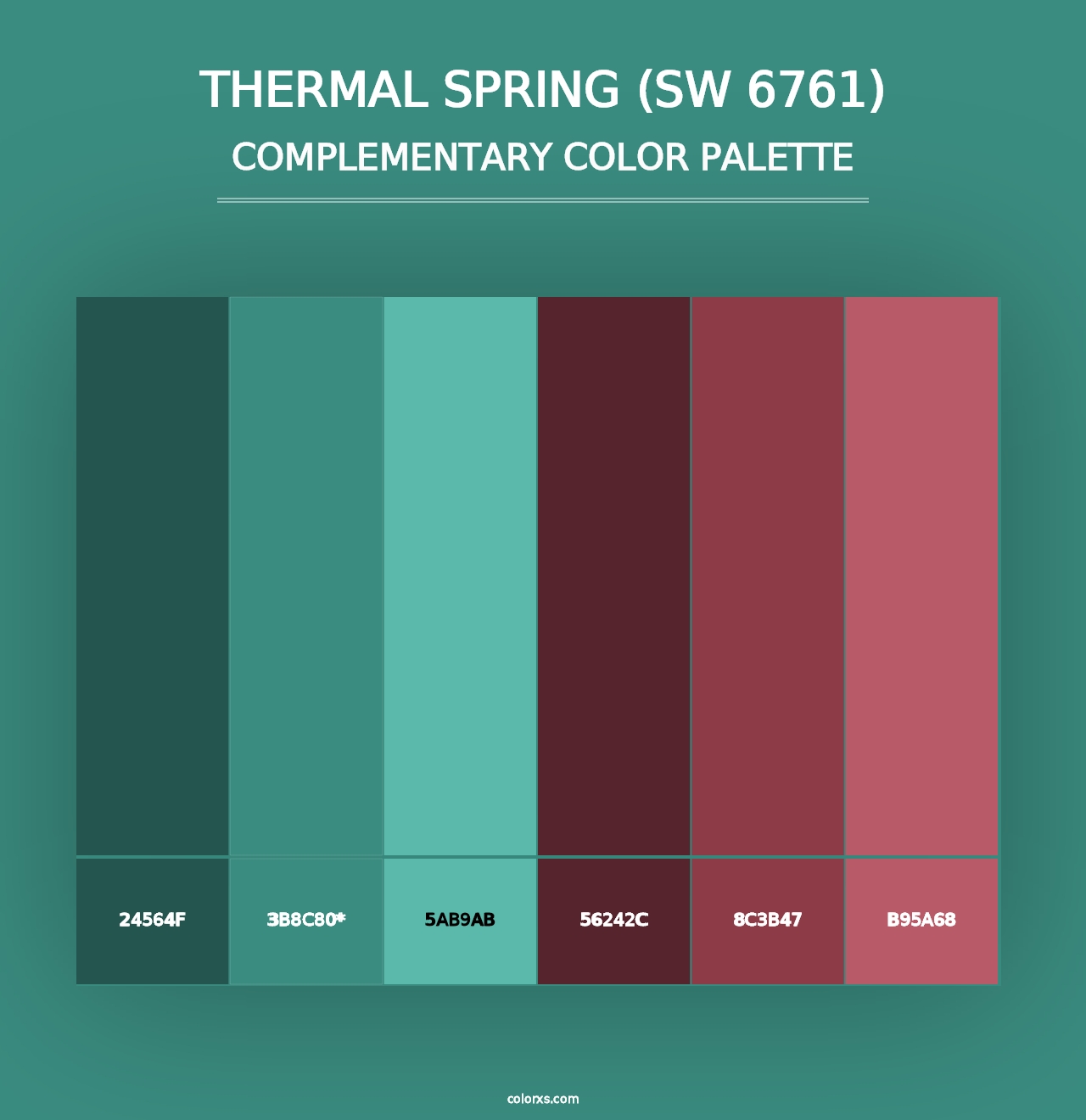 Thermal Spring (SW 6761) - Complementary Color Palette