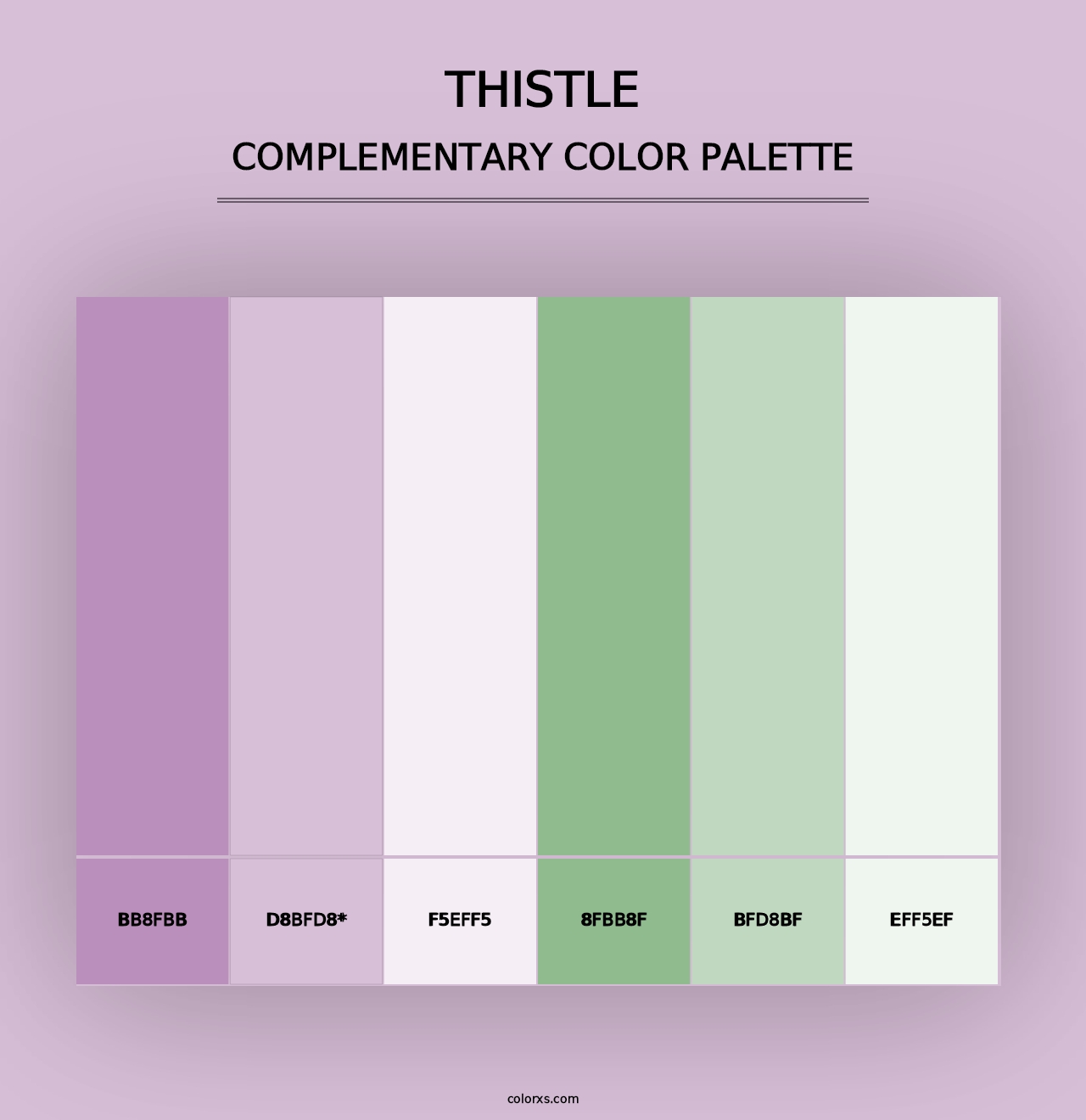 Thistle - Complementary Color Palette