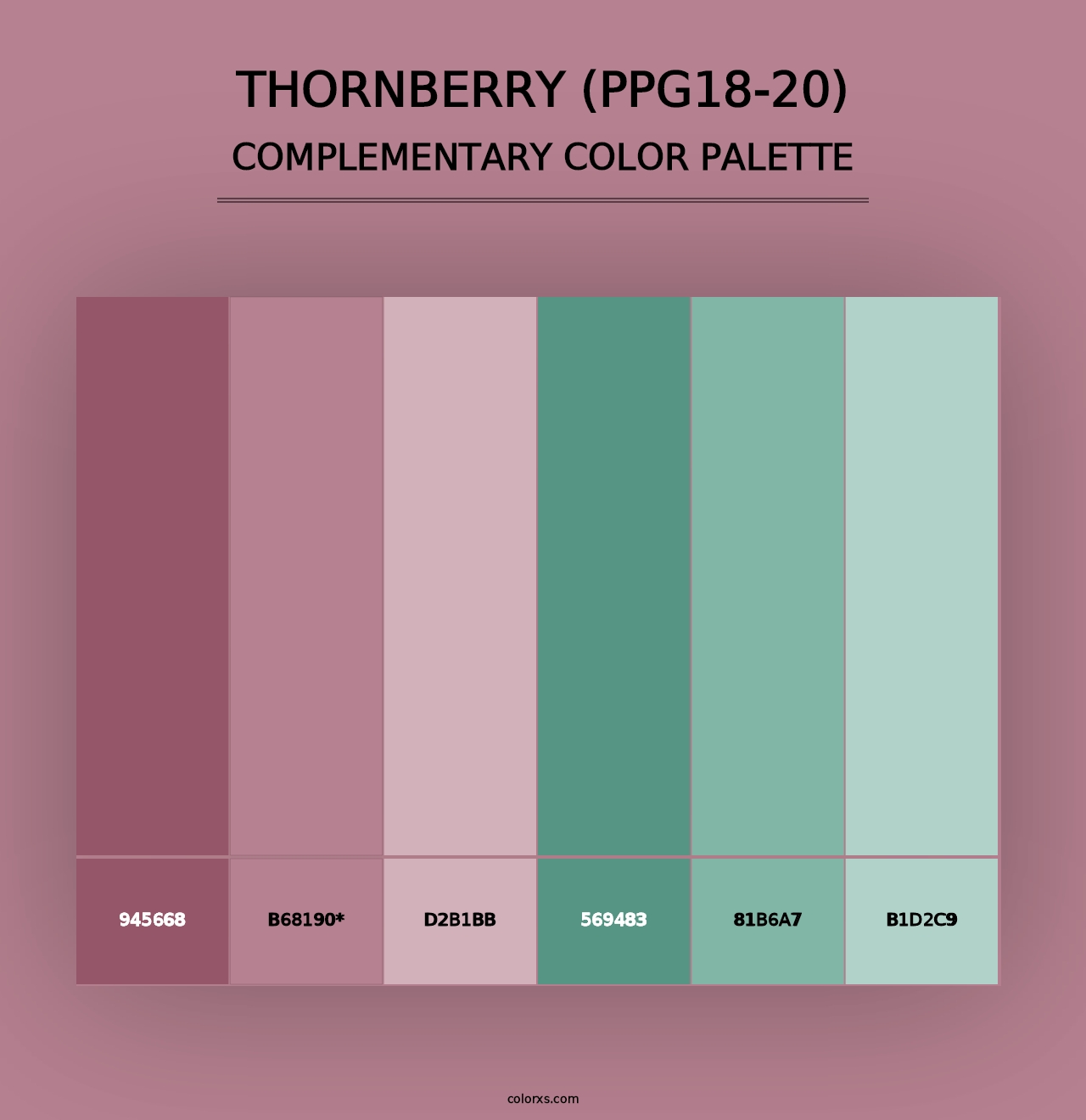 Thornberry (PPG18-20) - Complementary Color Palette