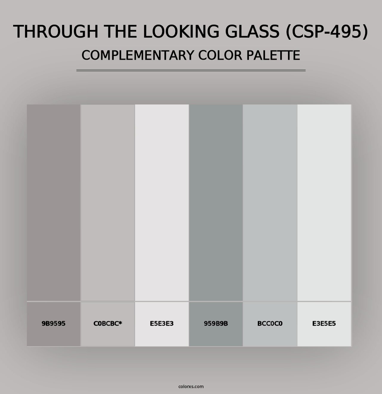 Through the Looking Glass (CSP-495) - Complementary Color Palette