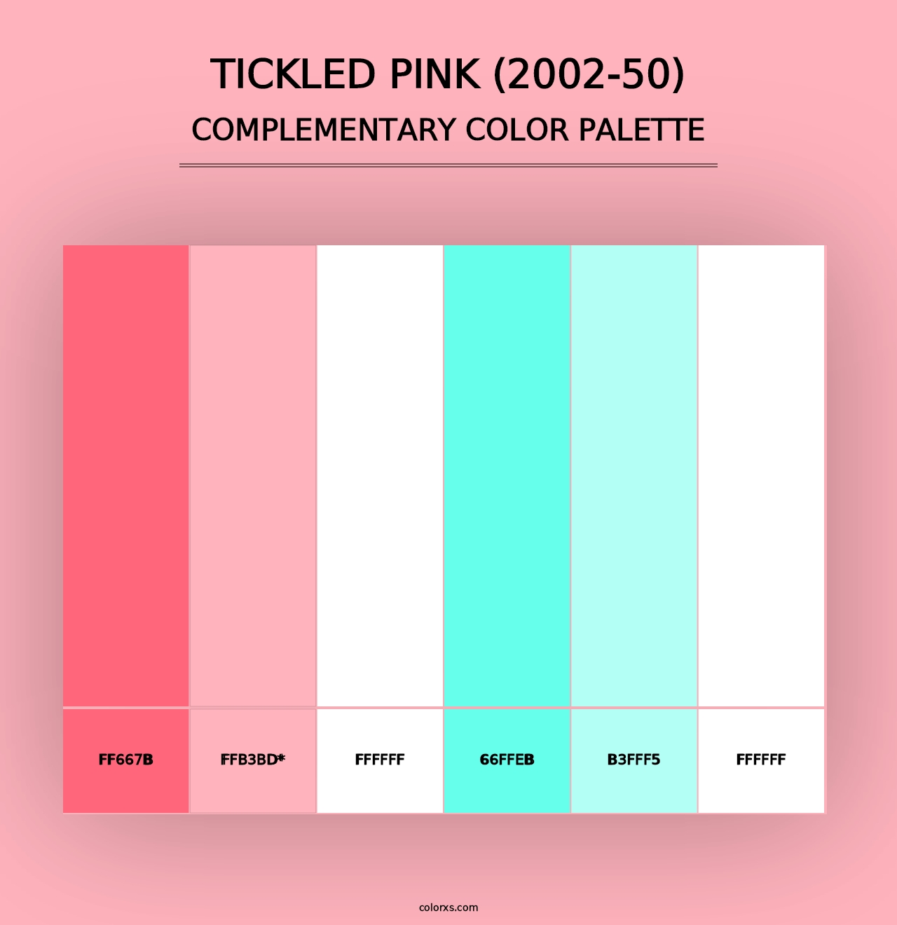 Tickled Pink (2002-50) - Complementary Color Palette