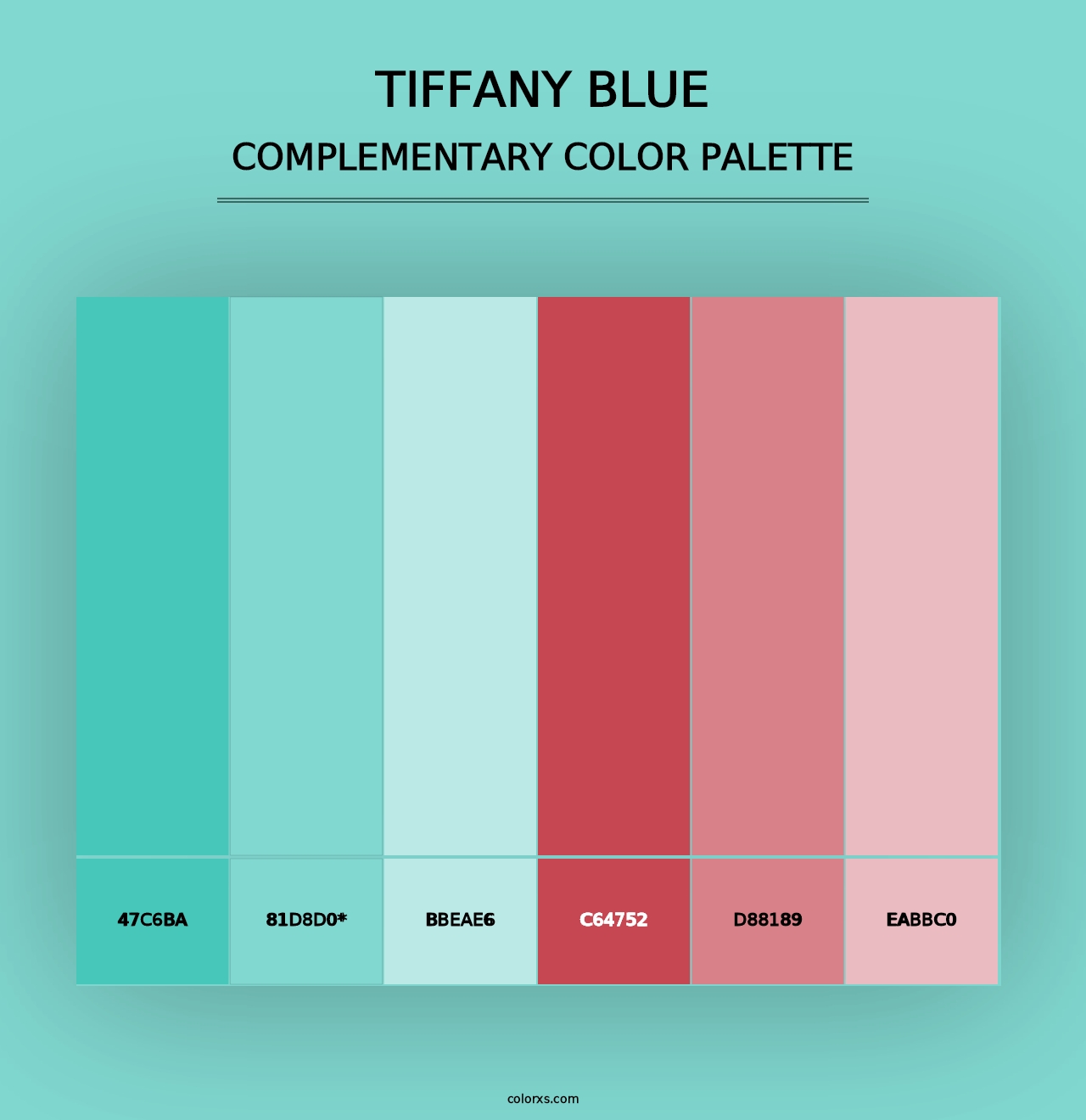 Tiffany Blue - Complementary Color Palette