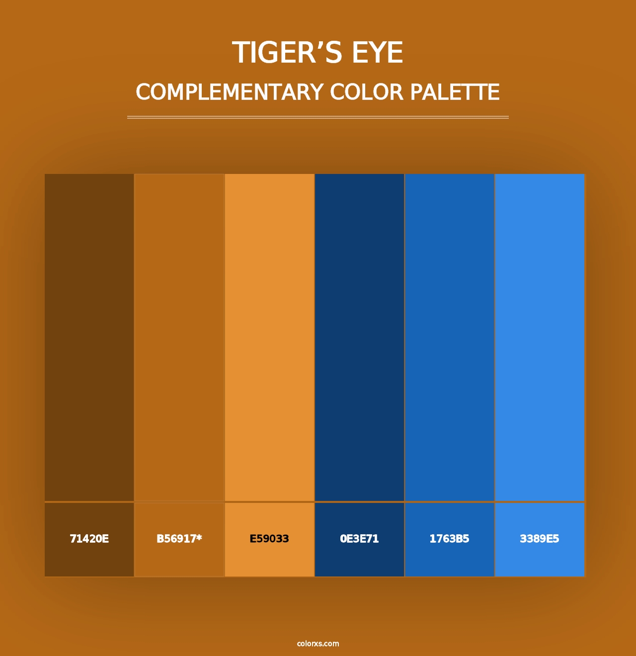 Tiger’s Eye - Complementary Color Palette