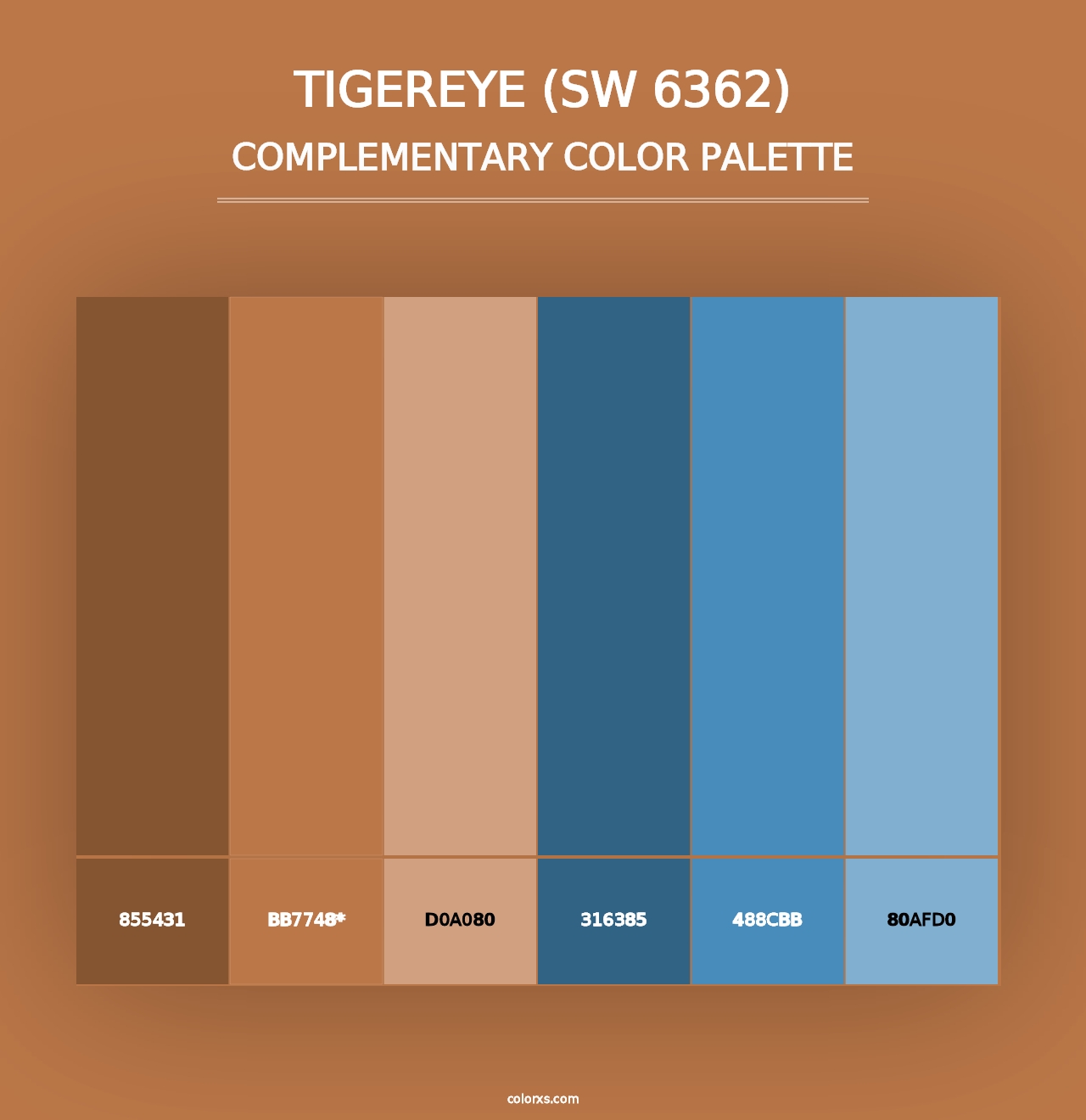 Tigereye (SW 6362) - Complementary Color Palette