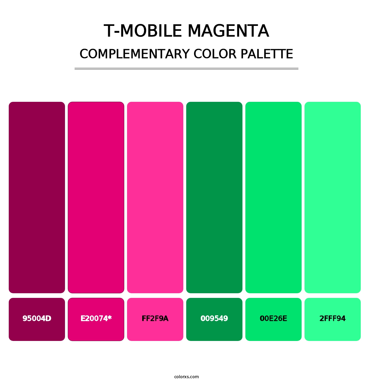 T‑Mobile Magenta - Complementary Color Palette