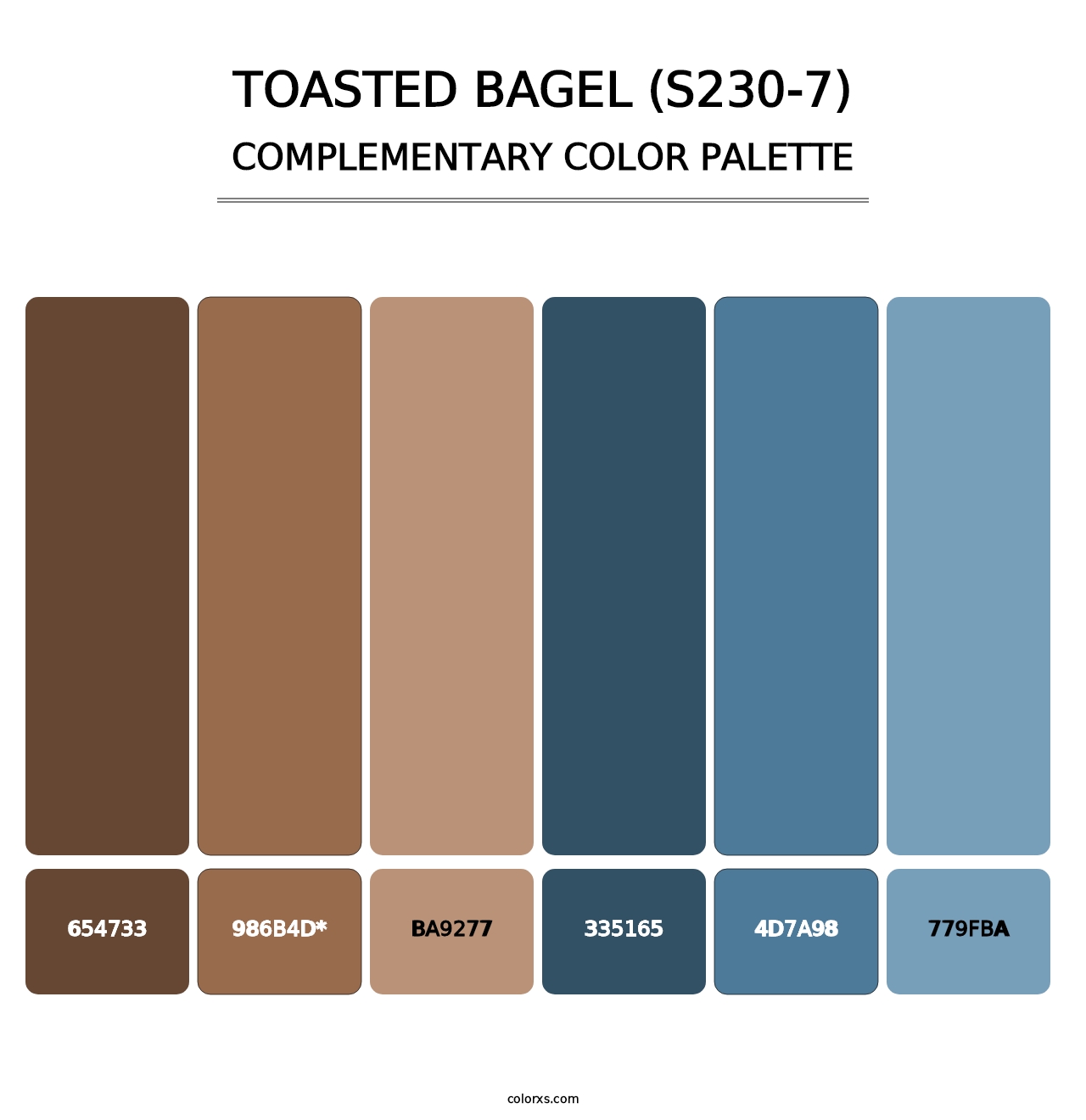 Toasted Bagel (S230-7) - Complementary Color Palette