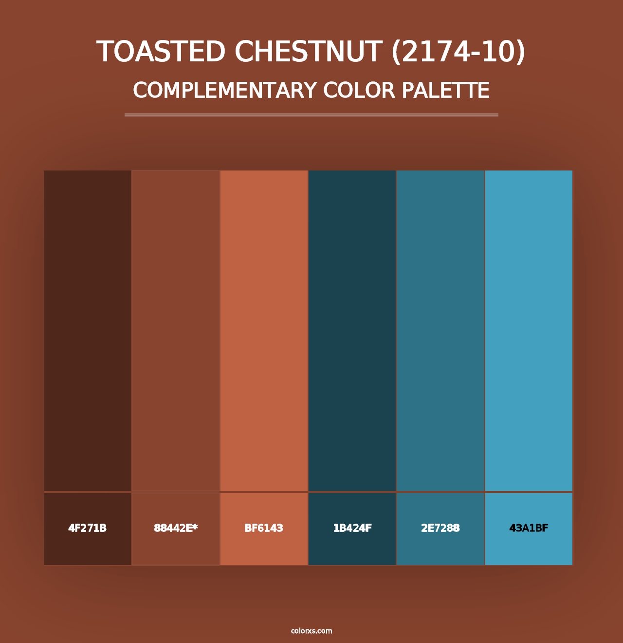 Toasted Chestnut (2174-10) - Complementary Color Palette