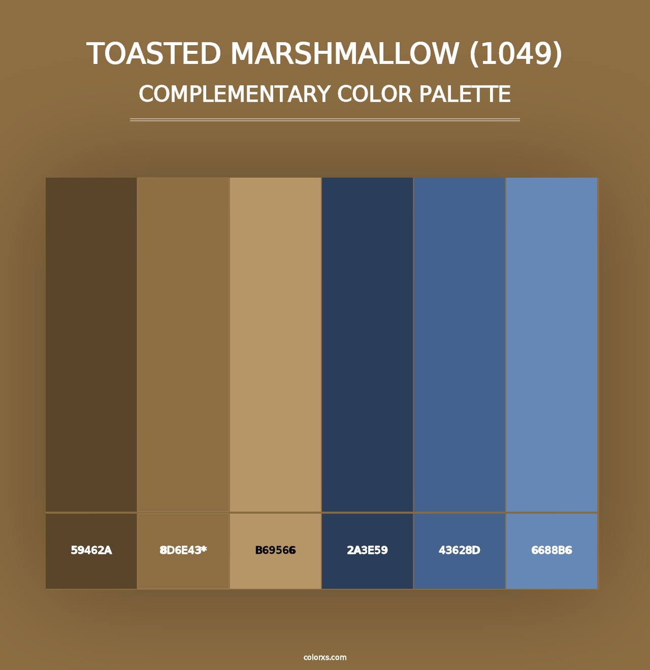 Toasted Marshmallow (1049) - Complementary Color Palette