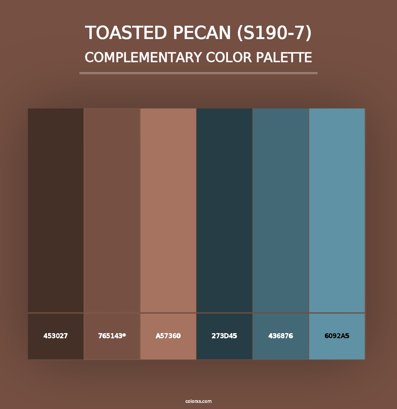 Toasted Pecan (S190-7) - Complementary Color Palette