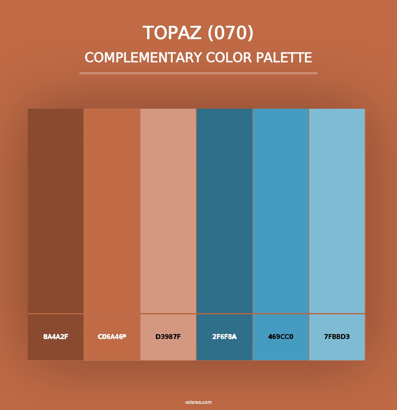 Topaz (070) - Complementary Color Palette