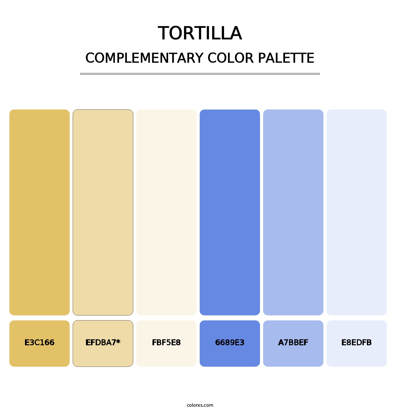 Tortilla - Complementary Color Palette