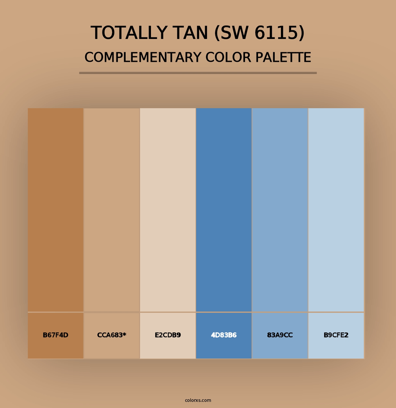 Totally Tan (SW 6115) - Complementary Color Palette