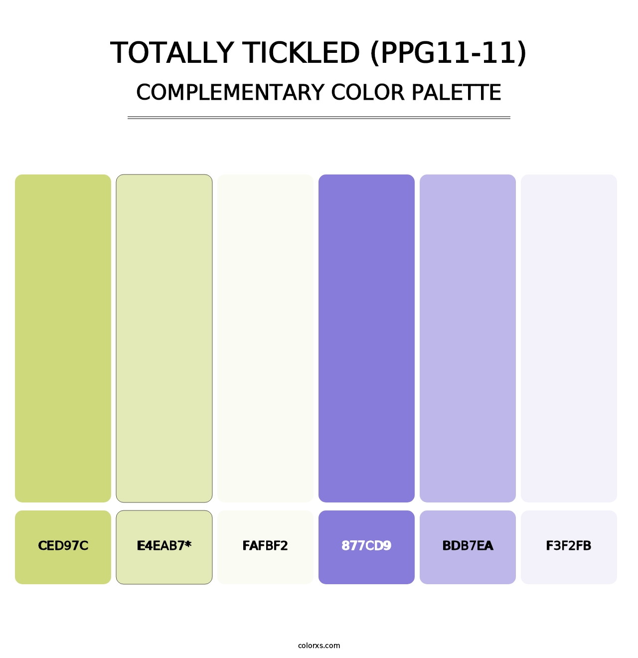 Totally Tickled (PPG11-11) - Complementary Color Palette