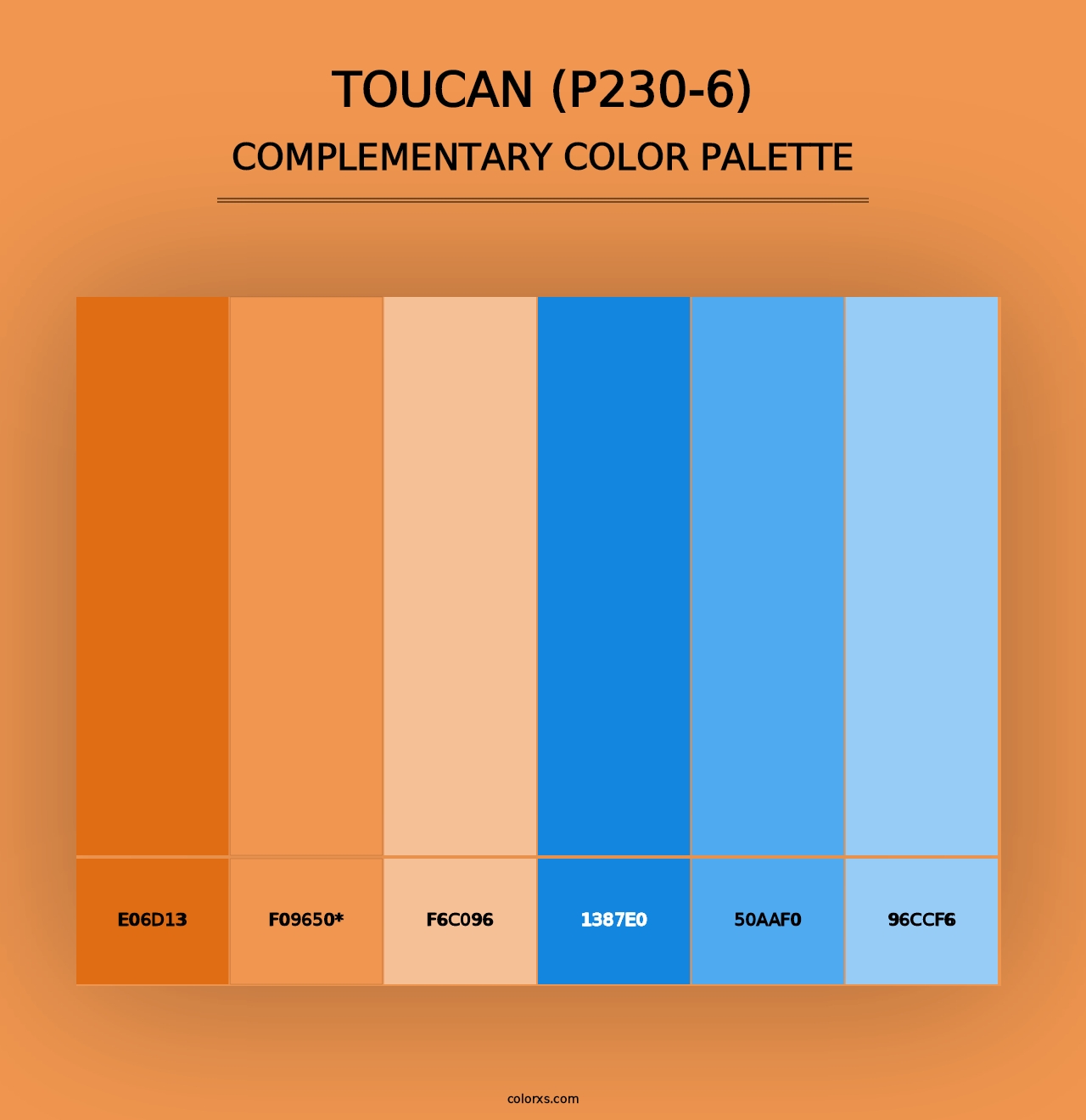 Toucan (P230-6) - Complementary Color Palette