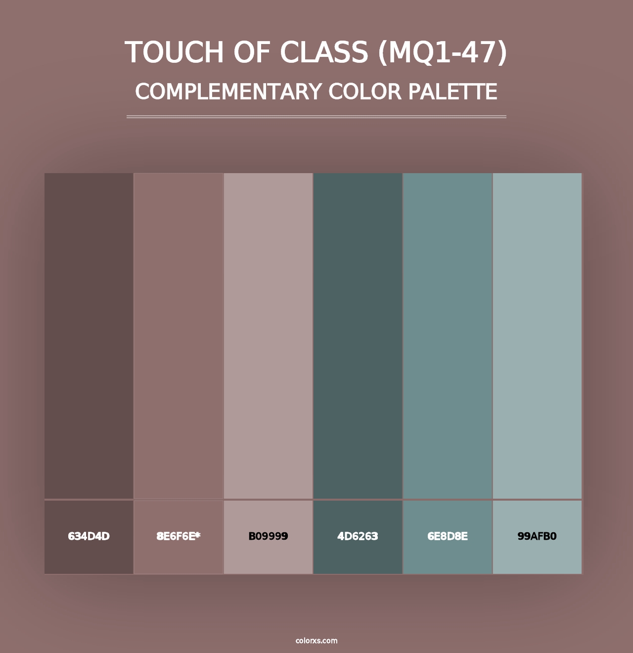 Touch Of Class (MQ1-47) - Complementary Color Palette