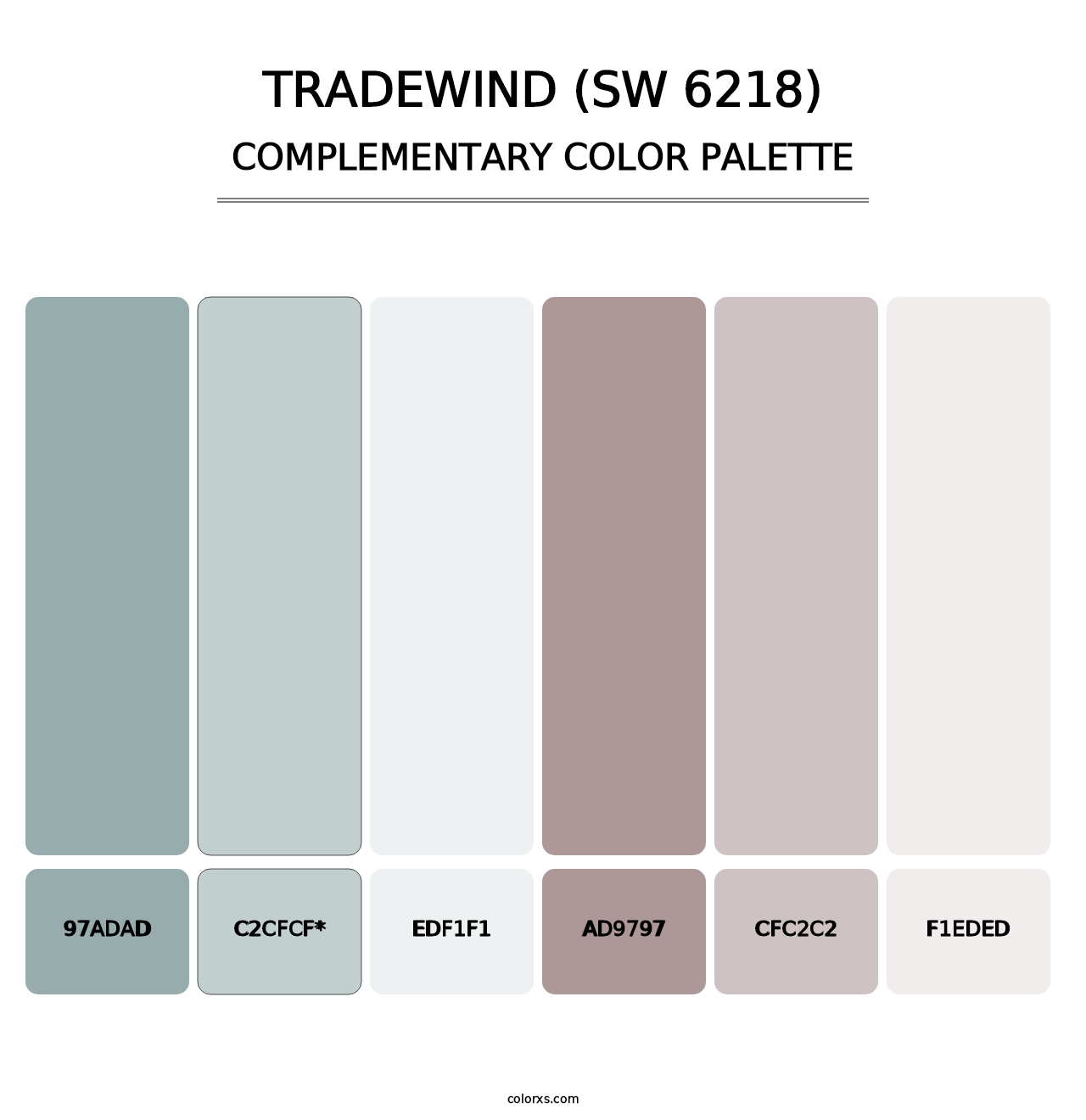 Tradewind (SW 6218) - Complementary Color Palette