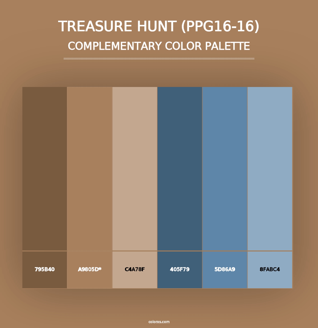 Treasure Hunt (PPG16-16) - Complementary Color Palette