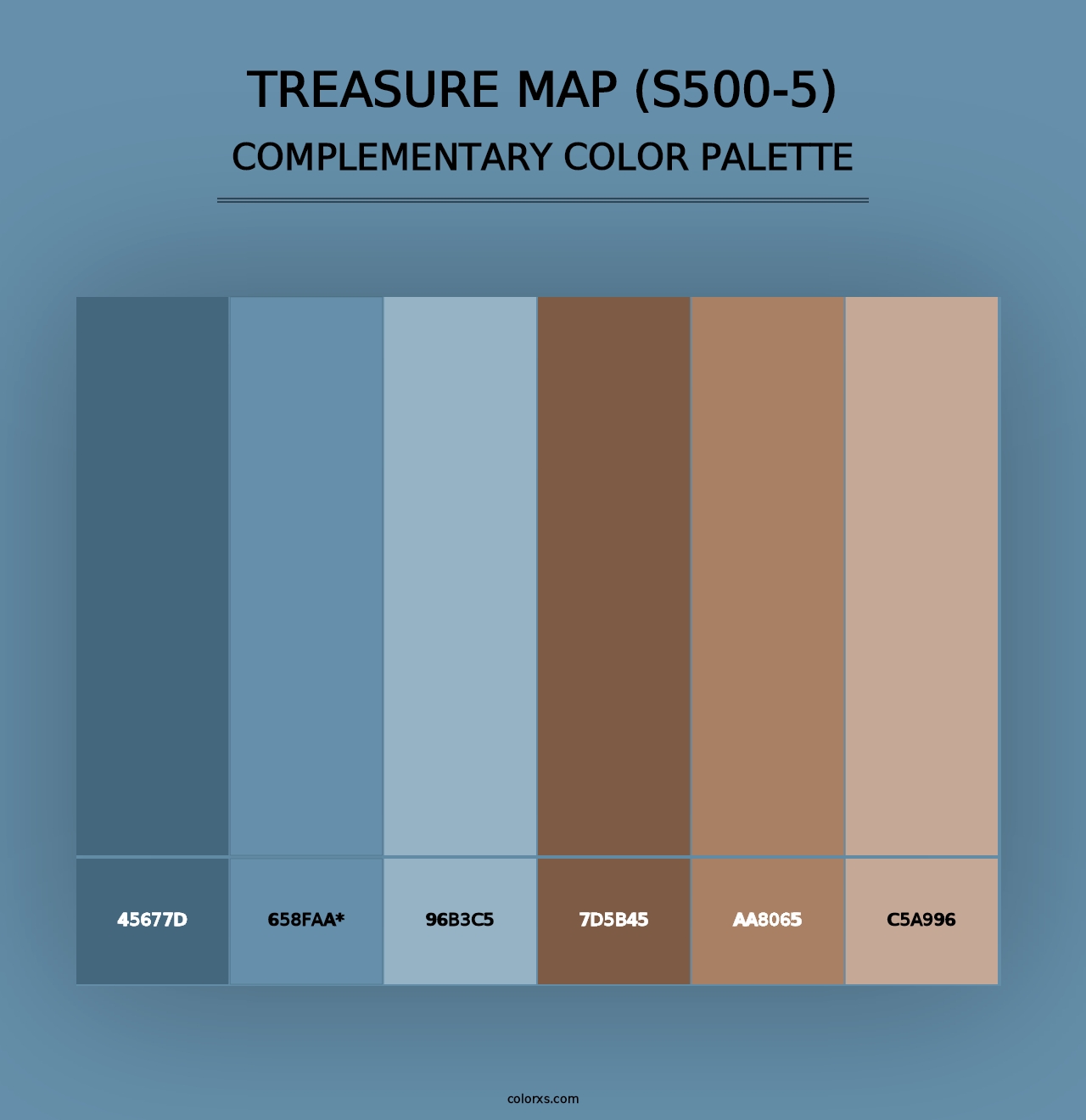 Treasure Map (S500-5) - Complementary Color Palette