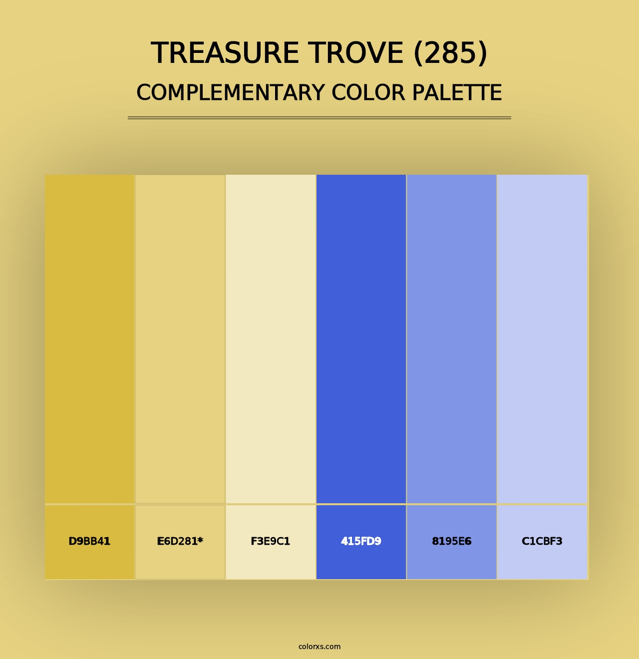 Treasure Trove (285) - Complementary Color Palette