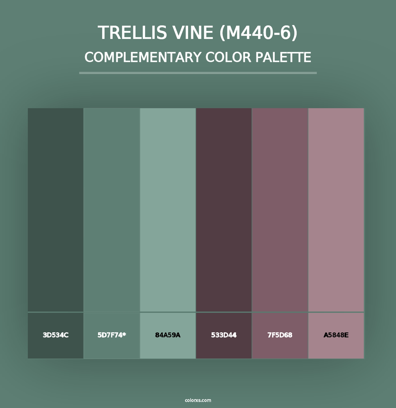 Trellis Vine (M440-6) - Complementary Color Palette