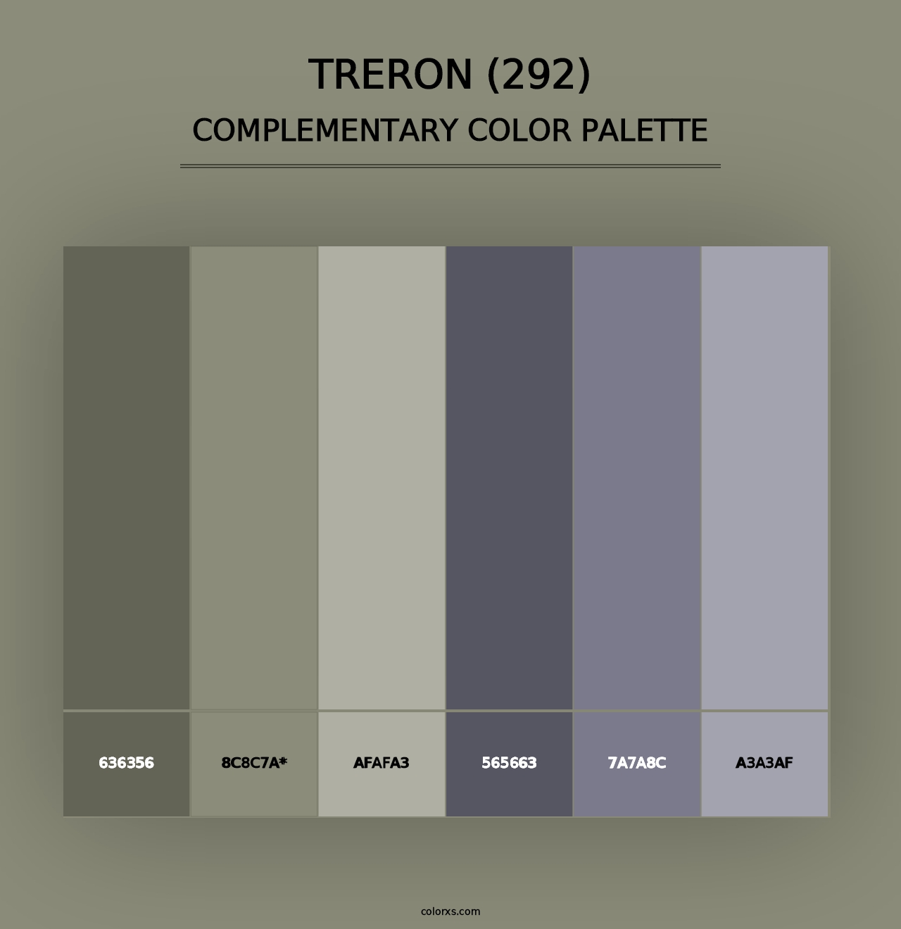 Treron (292) - Complementary Color Palette