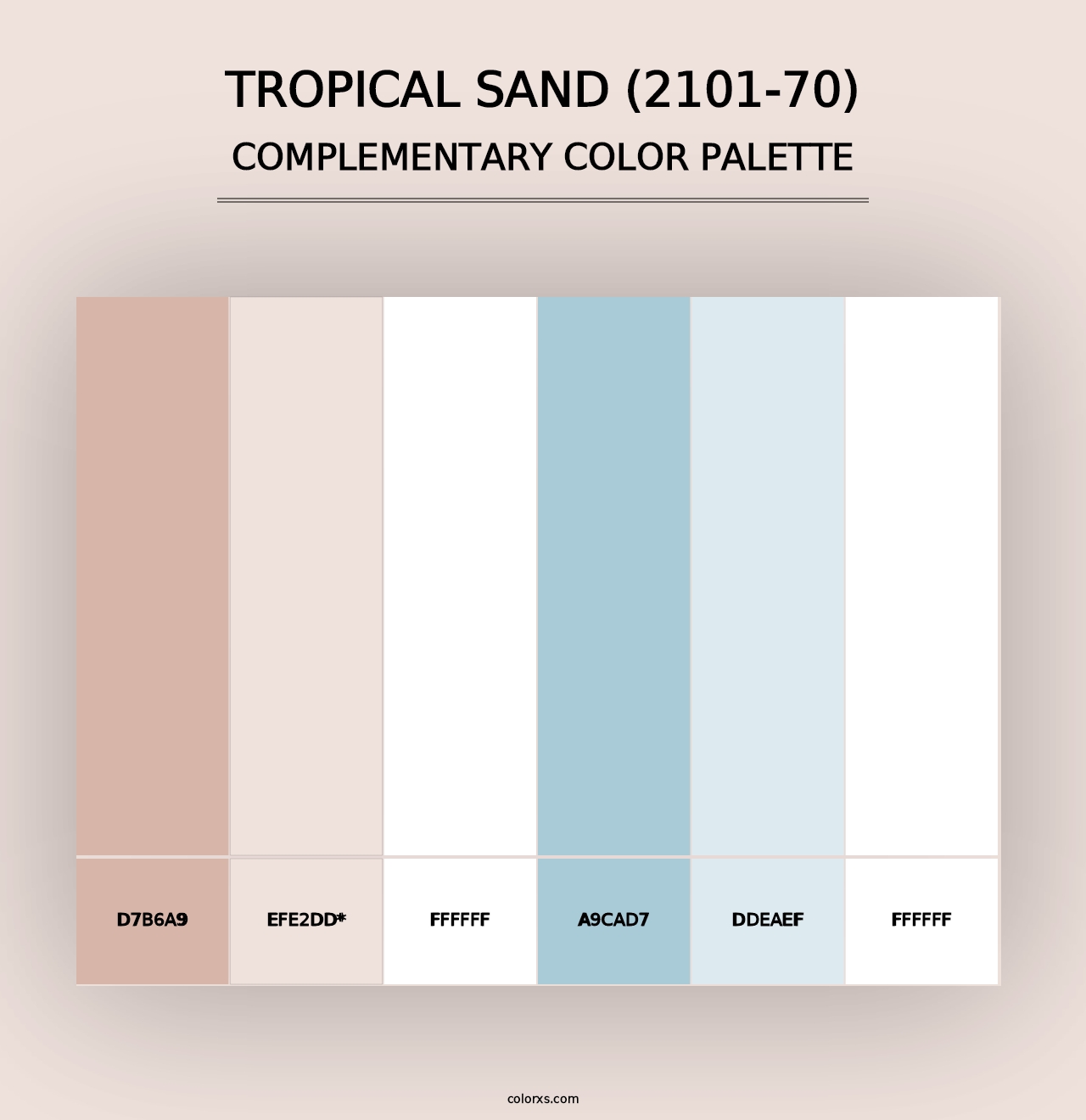 Tropical Sand (2101-70) - Complementary Color Palette