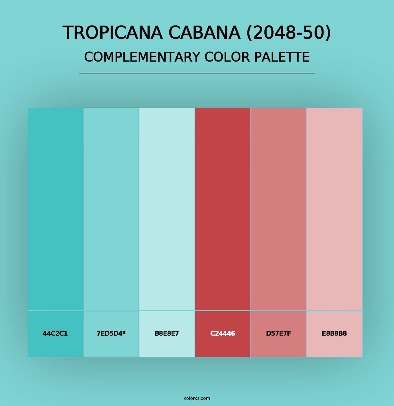 Tropicana Cabana (2048-50) - Complementary Color Palette