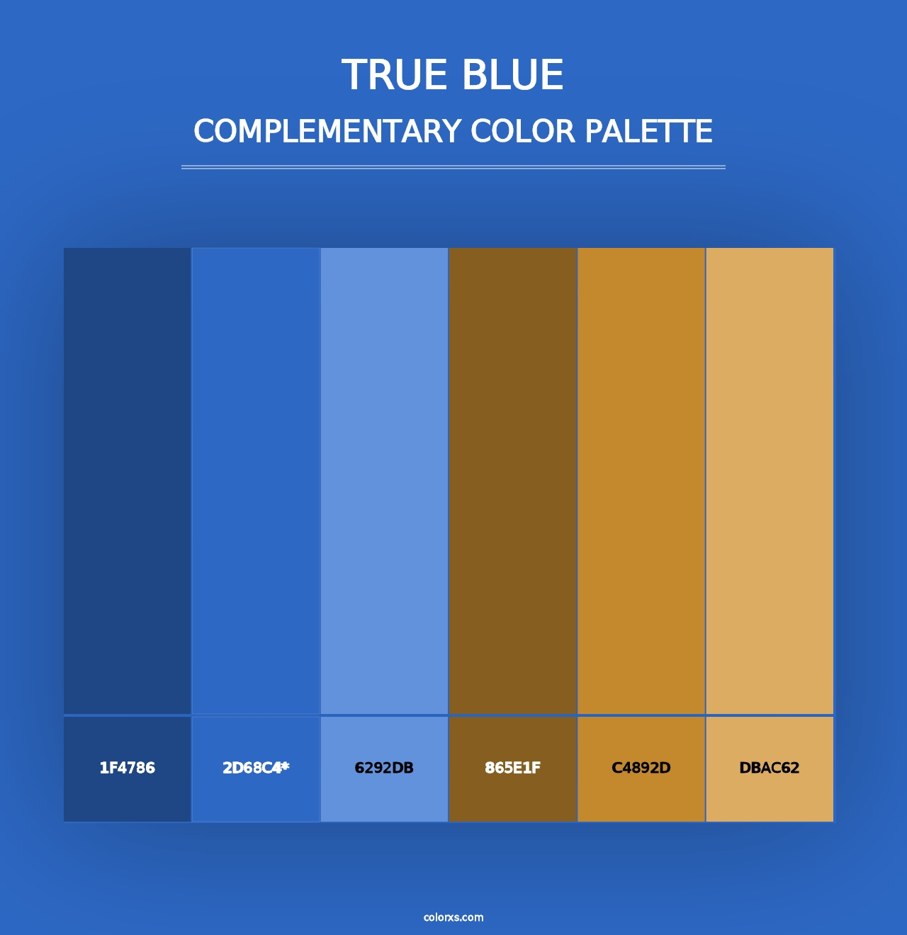 True Blue - Complementary Color Palette