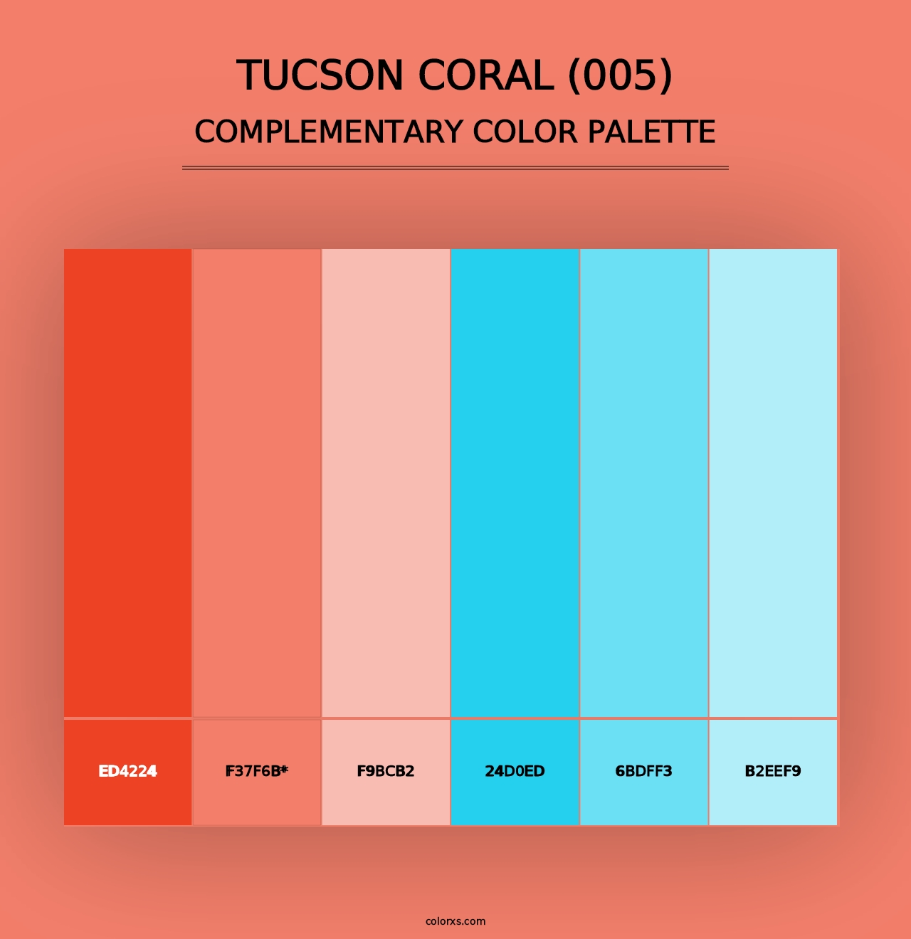 Tucson Coral (005) - Complementary Color Palette