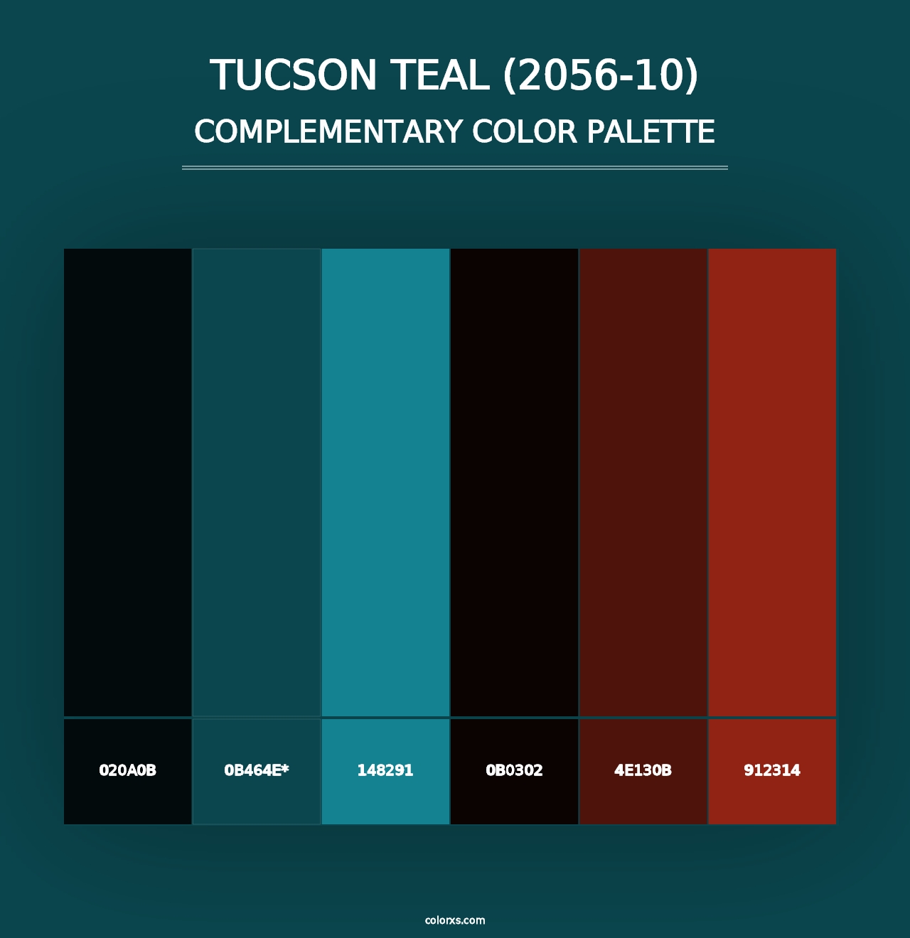 Tucson Teal (2056-10) - Complementary Color Palette