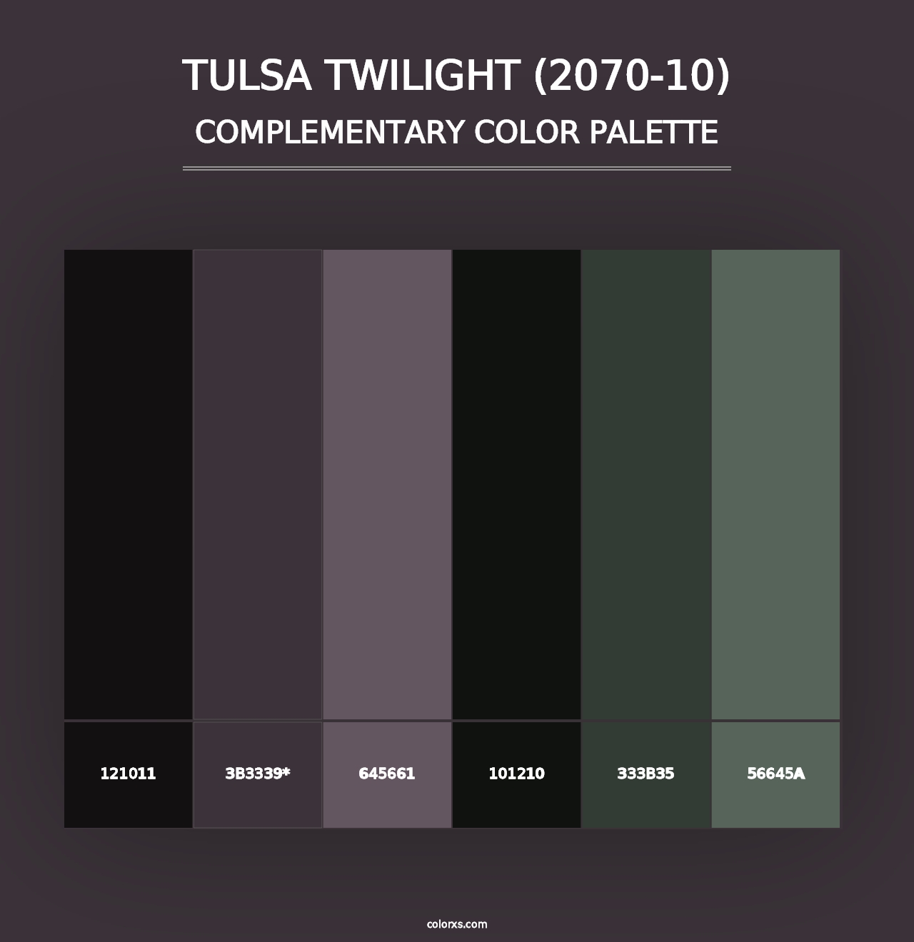 Tulsa Twilight (2070-10) - Complementary Color Palette