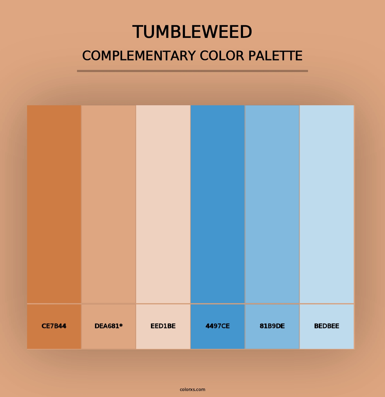 Tumbleweed - Complementary Color Palette