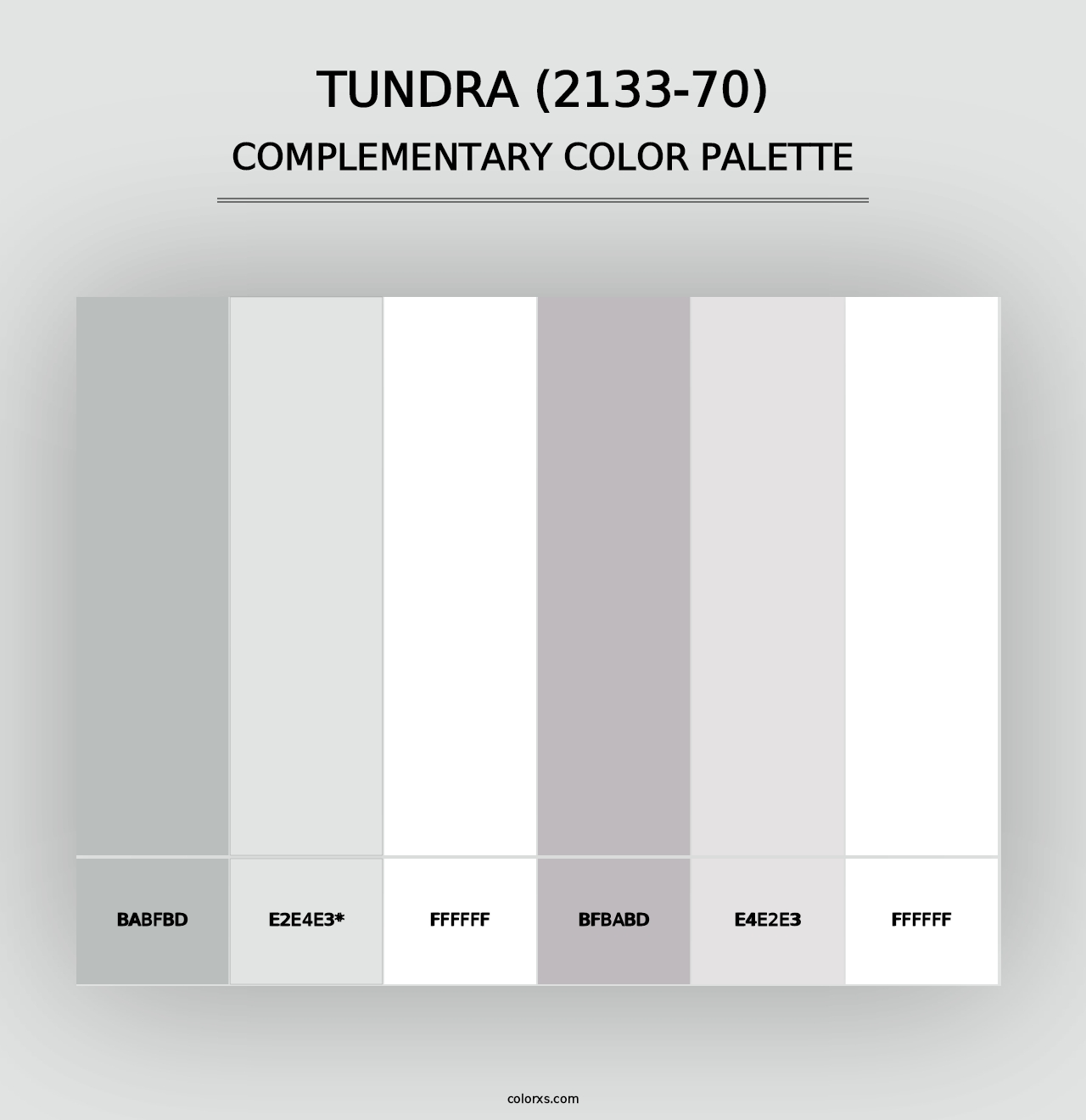 Tundra (2133-70) - Complementary Color Palette