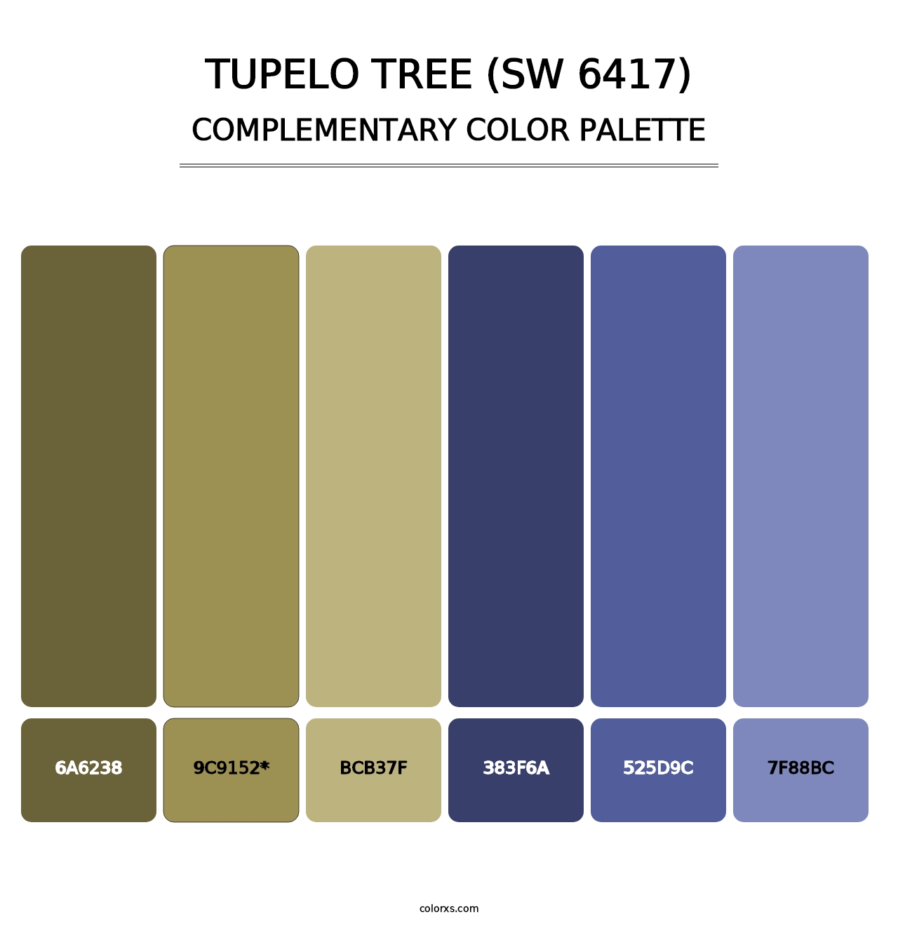 Tupelo Tree (SW 6417) - Complementary Color Palette