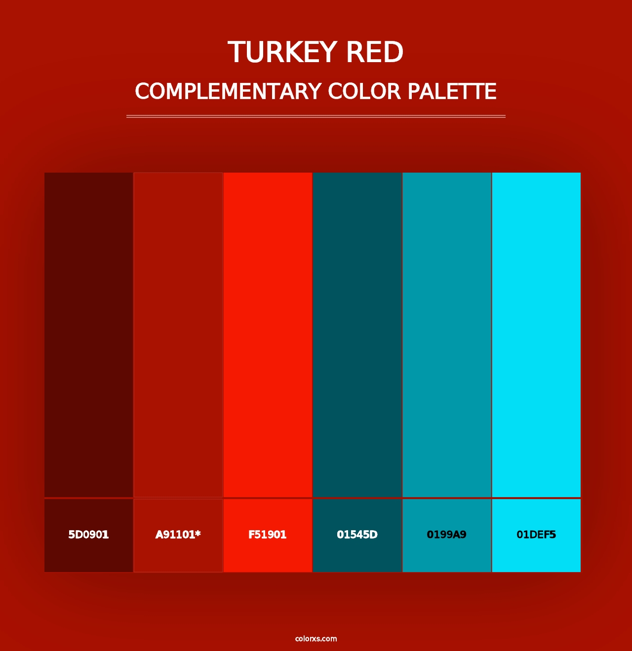 Turkey Red - Complementary Color Palette