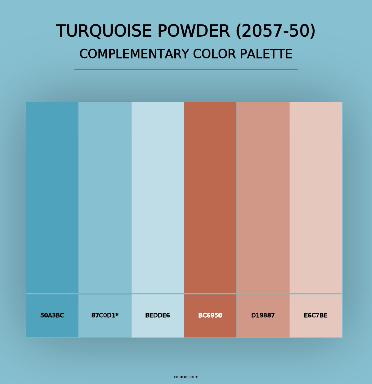 Turquoise Powder (2057-50) - Complementary Color Palette